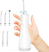 Water flossers Teeth, Cordless Cleaner, Cleaning flosser, Dental 400ml Large Capacity, Portable 360°Rotation 5 Cleaning DIY Modes 6 remplaceable T...