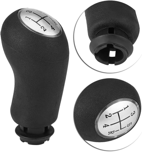 Keenso 5 Speed Manual Shift Shifter Knob Car Handle ??Car Gear Shift Head Stick Lever Head Automatic Shift Head Fit for Renault ClioMK2 MK3...