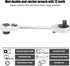 1/4" Drive Ratchet Mini Wrench, 72-Tooth Ratchet Screwdriver Quick Release Socket Wrench, 1/4 Inch Mini Allen Wrench (107mm)...