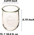 Weck - Large Glass Jars for Sourdough - Starter Jar with Glass Lid - Tulip Jar with Wide Mouth - Weck Jars 1 Liter Includes (Keep Fresh Cover)...