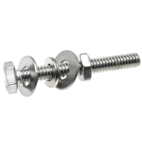 4 Set Sign Post Mounting Bolts Hardware Accessories Set 304 Stainless Steel Sign Attachment Kit for Stop Signs Traffic Signs...