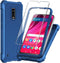 for BLU View 4 case, with Tempered Glass Screen Protector 360 Full-Body Soft TPU Bumper Shockproof Silicone Protective Phone Cover Case for BLU Vi...