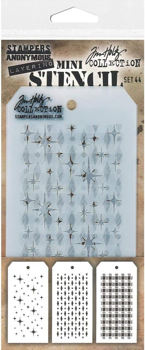 Stampers Anonymous Mini Stencil, Set #44...