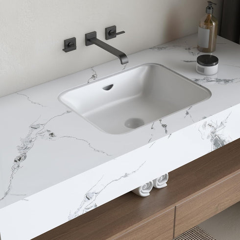 White Marble Countertop Contact Paper 15.7"x118" Waterproof Glossy Marble Peel and Stick Wallpaper for Kitchen Countertops Removable Self Adhesive...