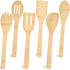 HANSGO 6PCS Bamboo Cooking Utensils, Bamboo Spatula Spoons Kitchen Cooking Utensils Set for Home Kitchen Housewarming Holiday Gift...
