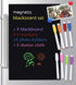 Magnetic Dry Erase White Board Sheet for Fridge 12x8 in - with Stain Resistant Technology - Includes 3 Markers and Big Eraser with Magnets - Small...