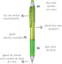 Pentel EnerGize-X Mechanical Pencil (0.5mm) Light Green Barrel, Box of 12 (PL105K)...