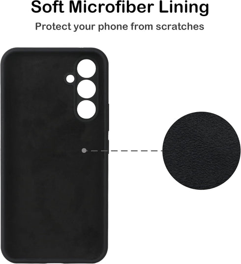 Varikke Compatible with Samsung Galaxy A54 5G Case Liquid Silicone, Soft Skin Touch Gel Rubber Case with Soft Microfiber Lining, Cute Slim Shockpr...