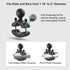Aluminum Grab Bar Clamp Mount Base with 1.5'' Ball for Rails 1.18'' to 2'' in Diameter, Compatible with RAM Mounts C Size 1.5 Inch Ball Double Soc...