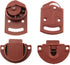 2Pairs Old-fashioned Wardrobe Sliding Door Roller Gear Track Panel Internal Kit, Furniture Sliding Door Pulley Accessories...