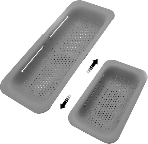 Collapsible Sink Colanders and Strainers Basket Over the Sink Colander Collapsible Colander Extendable Plastic Fruit Vegetable Strainer Drainer Ba...