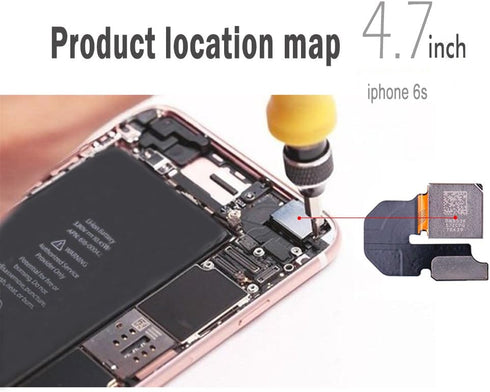 Johncase New OEM 12MP Autofocus Main Back Rear Camera Module Flex Cable Replacement Part Compatible for iPhone 6s (All Carriers)...