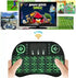 Dreamlink 3 Colour Backlit 2.4GHz Mini Wireless Keyboard and Mouse Wireless Touchpad Rechargeable Combos for PC Pad Android TV Box and More...