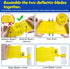 Pool Surface Skimmer-Plastic Debris Skimmer,Hands Free Pool Leaf Skimmer,Work with Most Skimmer Systems on Above-Ground and in-ground Pools (Yello...