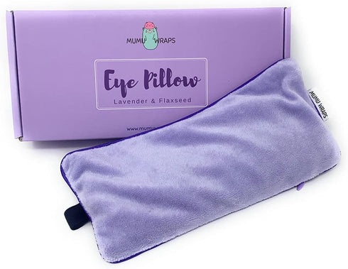 Mumu Wraps Lavender Aromatherapy Weighted Eye Pillow - Ideal for Sleeping, Yoga, and Meditation - Includes Extra Cover - Perfect Self-Care and Rel...