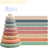 8 Pcs Stacking Rings Soft Toys for Babies 6 Months and up Old Girls Boys - Toddlers Sensory Educational Montessori Baby Blocks - Developmental Tee...