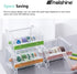 molshine 2 Pack Transparent Desktop Multi Washi Masking Tape Storage Dispenser,Tape Cutter,Tape Roll Holder (Not Include Masking Tape) (Green)...
