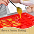 Silicone Letter Cake Mold BPA Free, Non-Stick Chocolate Mold Soft and Easy to Release, Decorating Silicone Red Mold Cake Baking Utensils Good Toug...