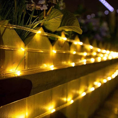 Solar Rope Light Solar Waterproof IP65 39FT 100LEDs Outdoor Rope Light?Patio Garden Solar Outdoor Lighting, Home Wedding Christmas Party Decoratio...
