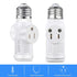 3 Prong Light Socket to Plug Adapter,E26 Outdoor Light with Outlet,E27 Light Bulb to 2/3 Prong Outlet Plug Splitter Converter for Garage Porch CCT...