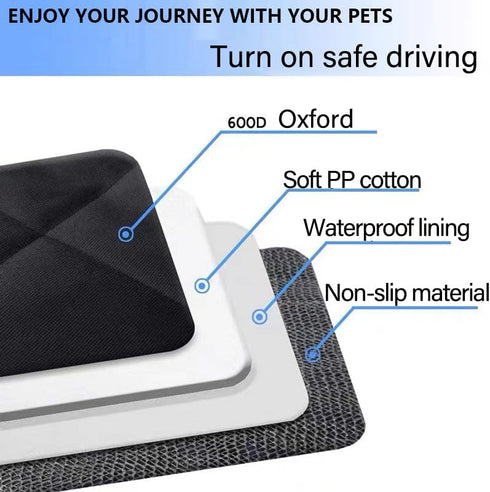Front Dog Car Seat Cover - Waterproof Car Seat Covers for Dogs Front Seats Only Car Seat Protector for SUV Trucks Sedans Front Seat Universal - Bl...