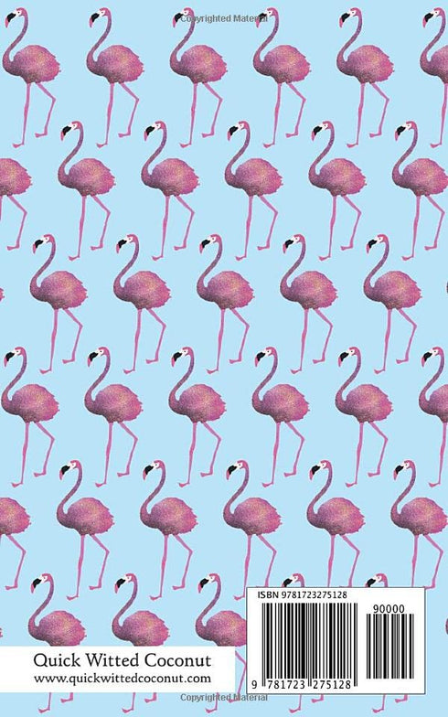 Flamingo Notebook - Ruled Pages - 5x8 - Premium: (Light Blue Edition) Fun notebook 96 ruled/lined pages (5x8 inches / 12.7x20.3cm / Junior Legal P...