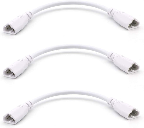 T5 T8 LED Tube Connector Cable Wire 8 inch Double Male to Male End Extension Cord for Integrated LED Fluorescent Tube Light Bulb Lamp Holder Socke...