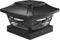 Davinci Lighting Renaissance Solar Outdoor Post Cap Lights - Includes Bases for 4x4 5x5 6x6 Posts - Bright LED Light - Slate Black (1 Pack)...