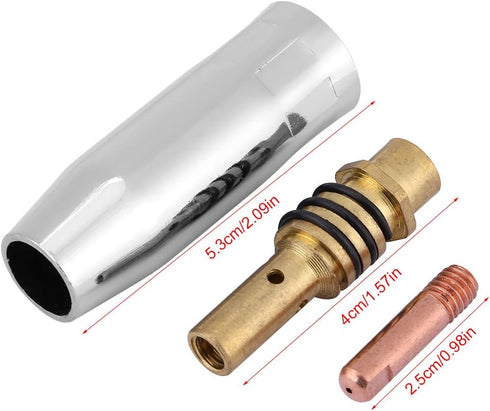 11Pcs Nozzle Tip Holder, 15AK MIG Welding Torch Nozzle Tips Holder Kit, Welding Torch Accessory for MB15 15AK MIG Welding Torch...