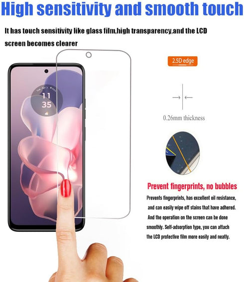 rlbmnyz[3-Pack Compatible with Moto G Power 5G 2024 screen protector Tempered Glass,9H Hardness, Anti-Scratch, Bubble Free, easy to install (Clear...
