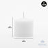 Royal Imports Votive Candle, Unscented White Wax, Box of 72, for Wedding, Birthday, Party, Spa, Holiday & Home Decoration (10 Hour Burn Time)...