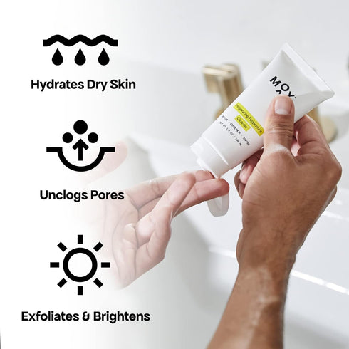 Mox Skincare Hydrating Mint Face Cleanser (3.4 oz) | Exfoliating Daily Face Wash | Unclog Pores with Salicylic Acid...