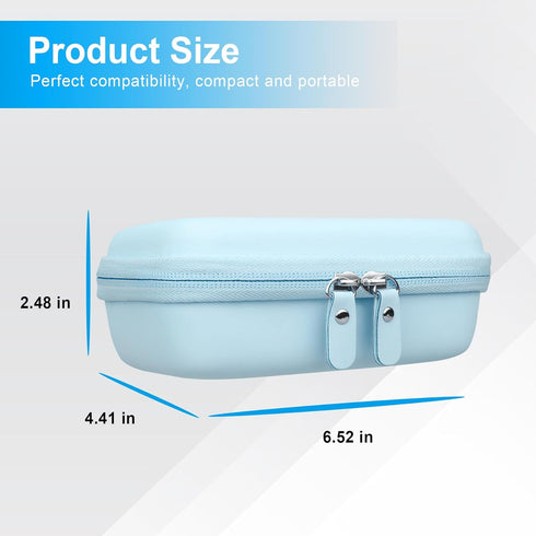 Canboc Carrying Case Compatible with KODAK Smile+ Wireless Digital Instant Print Camera, Mesh Pocket fit Photo Paper, USB Cable, Blue (Case Only)...