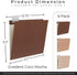 Y YOMA 6 Pack Gradient Hanging File Folders Letter Size Decorative Hanging Folder Pretty File Folder Organizer for Filing Cabinet Office Home with...