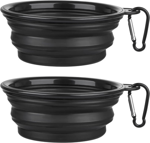 Dog Bowl Pet Collapsible Bowls, 2 Pack Collapsible Dog Water Bowls for Cats Dogs, Portable Pet Feeding Watering Dish for Walking Parking Traveling...