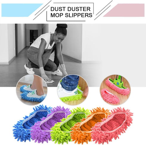 Cosywell Shoes Cover for Mop Slippers Dusting Mop Shoes for Floor Cleaning House Washable 10 PCS 5 Pairs?L?...
