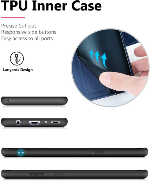 OCASE Samsung Galaxy S9 Case Leather Flip Wallet Case for Samsung Galaxy S9 Devices (Blue)...