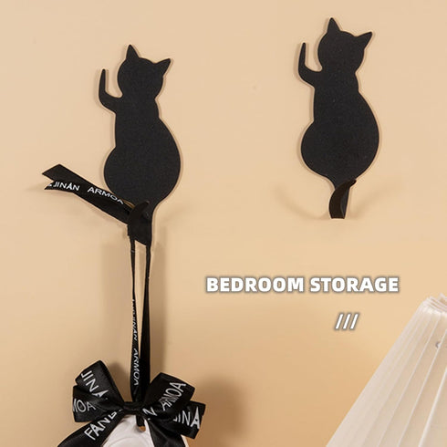 Self Adhesive Hooks 2 Pcs Stainless Steel Wall Hooks for Bathroom Kitchen Office Sticky Cat Hooks for Door Closet Decorative Wall Hanger Waterproo...