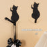 Self Adhesive Hooks 2 Pcs Stainless Steel Wall Hooks for Bathroom Kitchen Office Sticky Cat Hooks for Door Closet Decorative Wall Hanger Waterproo...