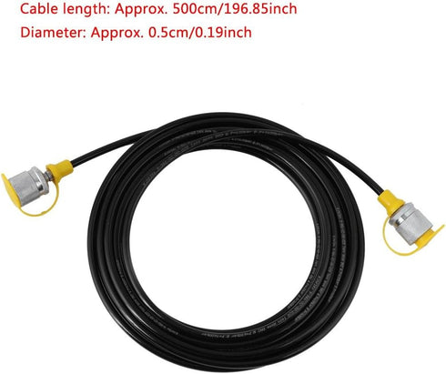 Hydraulic Pressure Test Hose for Excavator Construction Machinery Testing Coupling Point M16*2 Dual Female Liquid Hydraulic Pressure Test Hose Bla...