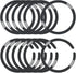 12 Pcs Universal Metal Ring Sticker Compatible with MagSafe Magnetic Wireless Charging iPhone 15 14 13 12 Pro Max Samsung Galaxy, 2 Styles Ultra T...