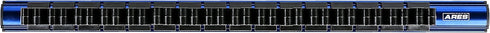 ARES 62027 - Blue 16.5-Inch Hand Tool Holder - Aluminum Rail Stores up to 16 Screwdrivers or Small Tools and Keeps Your Garage Organized...