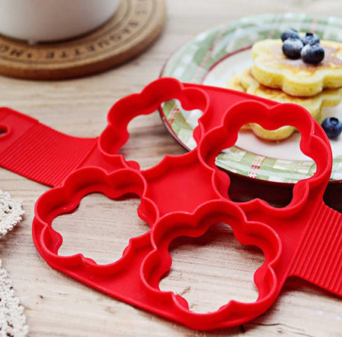 Flip N Cook Silicone Pancake Mold, Flip and Cook Pancake Maker, Flip and Cook Silicone Pancake Maker, Flip'n'cook Silicone Pancake Mold. (2pcs-flo...