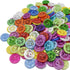14mm 200Pcs Sewing Buttons Mixed Flower Shape 2 Holes Resin Buttons for DIY Craft Supplies Handmade Sewing Shirt...