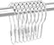 Shower Curtain Hooks Rings for Bathroom, 12PCS Chrome Stainless Steel Rust Resistant Shower Rings for Curtains Kitchen Utensils Bathroom Decoratio...