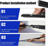 Pack-4 Windshield Wiper Blade Refills, 24" Universal Car Silicone Wiper Blade, Frameless Windshield Wiper Blade Refills for Most Cars SUVs and Tru...