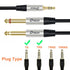 DTECH 5ft 3.5mm to 1/4 Adapter Audio Stereo Cable TRS 1/8 to Dual Quarter Inch TS 6.35mm Y Splitter Guitar AMP Aux Cord for Headphones Jack Laptop...