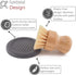 Palm Brush with Diatomaceous Dish - Superior Wooden Design and Strong Bristles with Eco-Friendly Dish - Cleans and Scrubs Dishes, Pots, Pans, Vege...