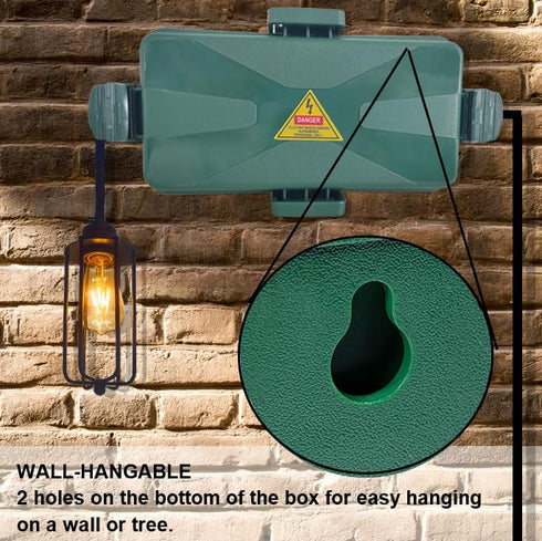 Outdoor Electrical Box Waterproof IP54-rated Outdoor Outlet Box Black Outdoor Extension Cord Cover Box (7.6 x 3.9 x3.3 inch) Wall-Hangable Waterpr...