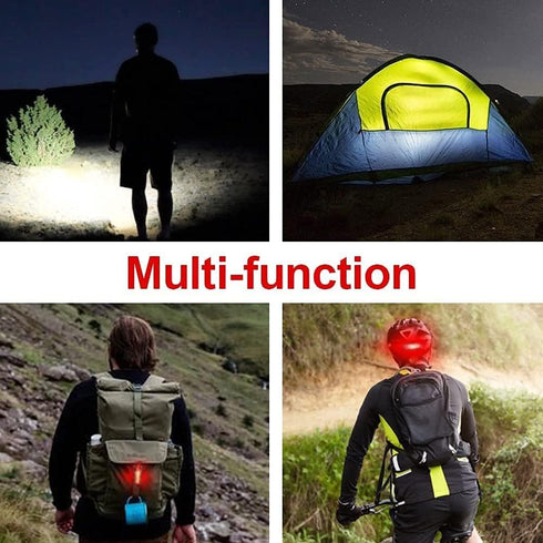 1200 Lumens Bike Lights Front and Back,3 LED USB Rechargeable Bicycle Light,Super Bright Bike Lights for Night Riding,Bike Headlight with Power Ba...